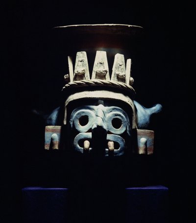 Brazier die Tlacoc voorstelt, Late Postklassieke Periode door Aztec